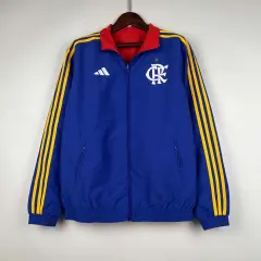 2023-2024 Flamengo CasuaI Reversible Windbreaker（Blue-red）Soccer Jersey 1:1 Thai Quality