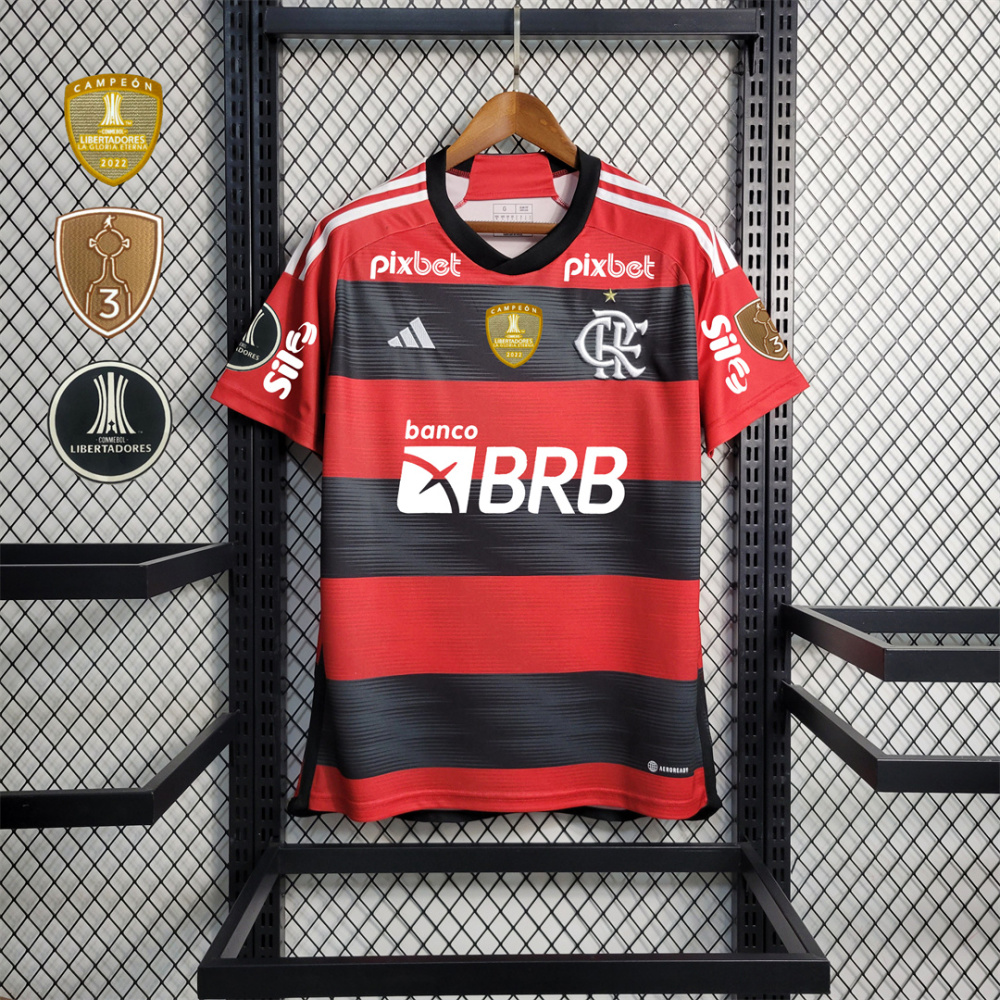 23-24 CR Flamengo Home Jersey Fan Edition