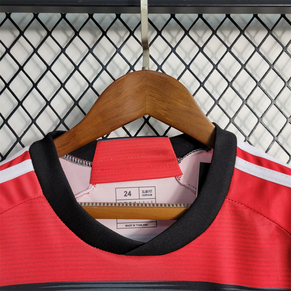 23-24 CR Flamengo Home Jersey Kids Kit Jersey+Shorts