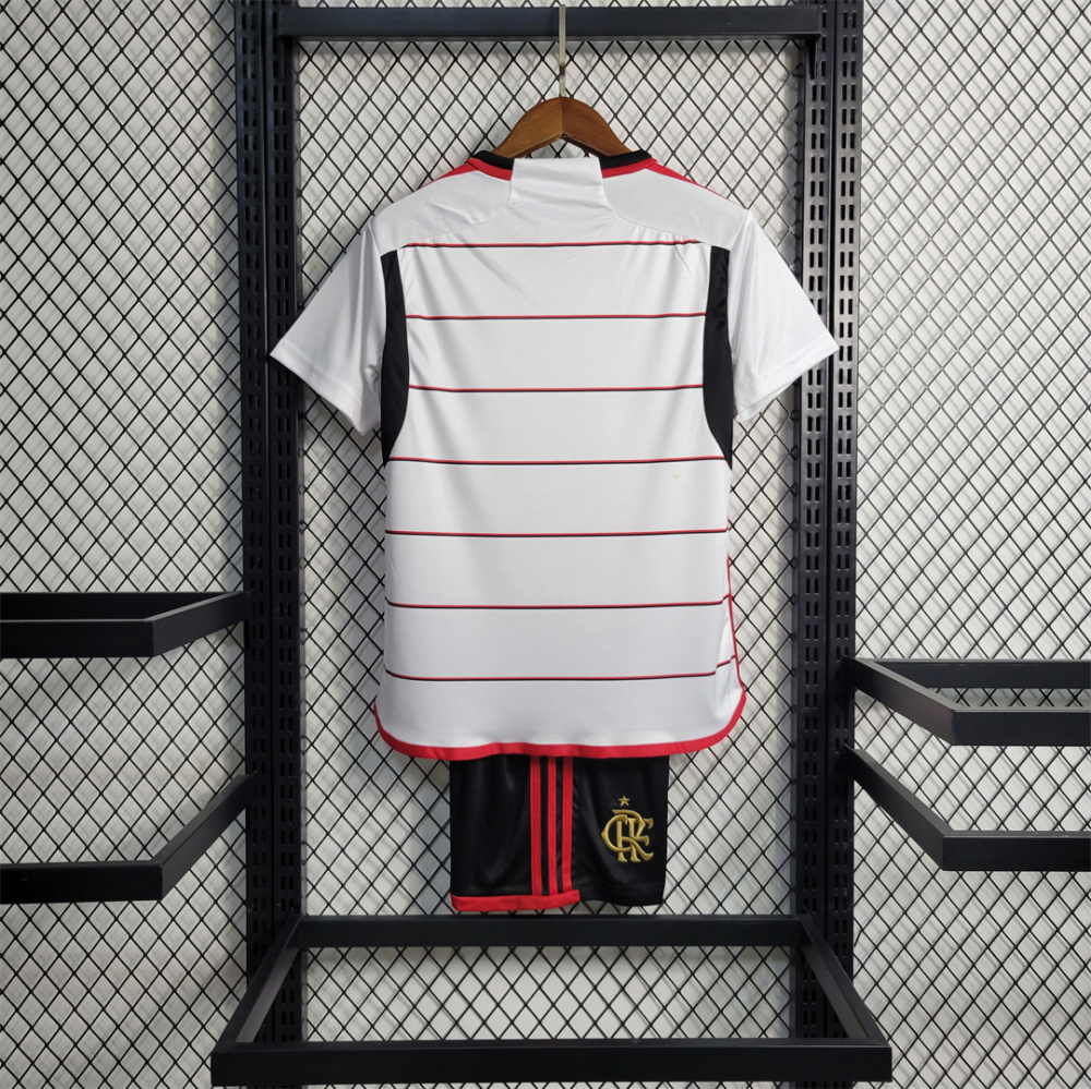 23-24 CR Flamengo Away Kids Kit Jersey+Shorts