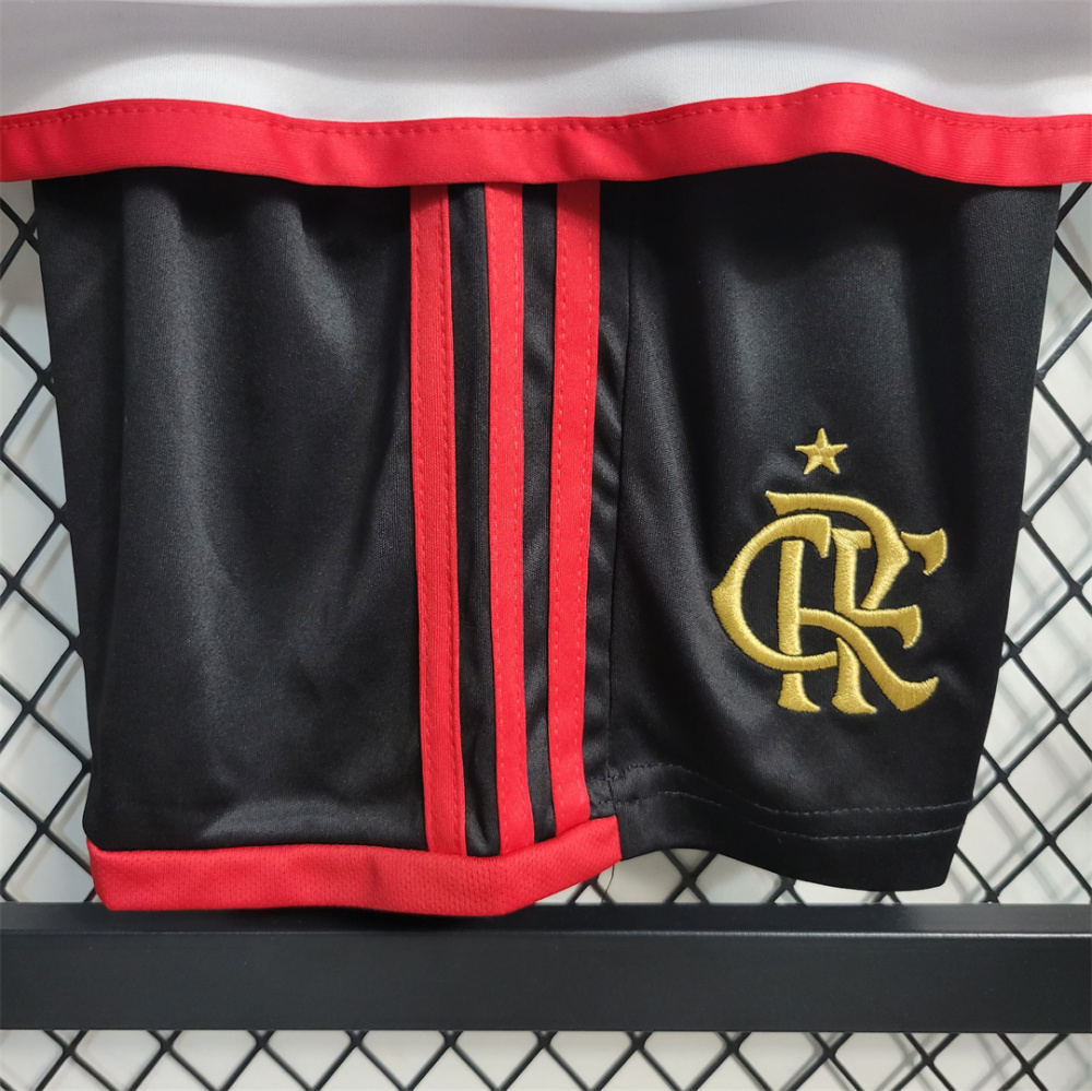 23-24 CR Flamengo Away Kids Kit Jersey+Shorts