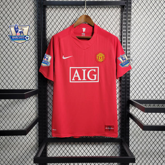 07-08 Manchester United Home Retro Jersey