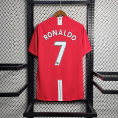 07-08 Manchester United Ronaldo#7 Home Retro Jersey