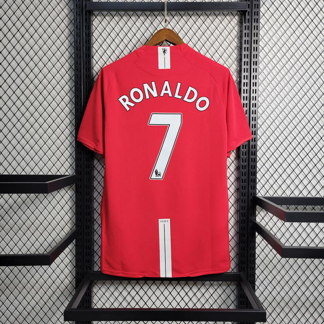 07-08 Manchester United Ronaldo#7 Home Retro Jersey