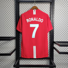 07-08 Manchester United Ronaldo#7 Home Retro Jersey