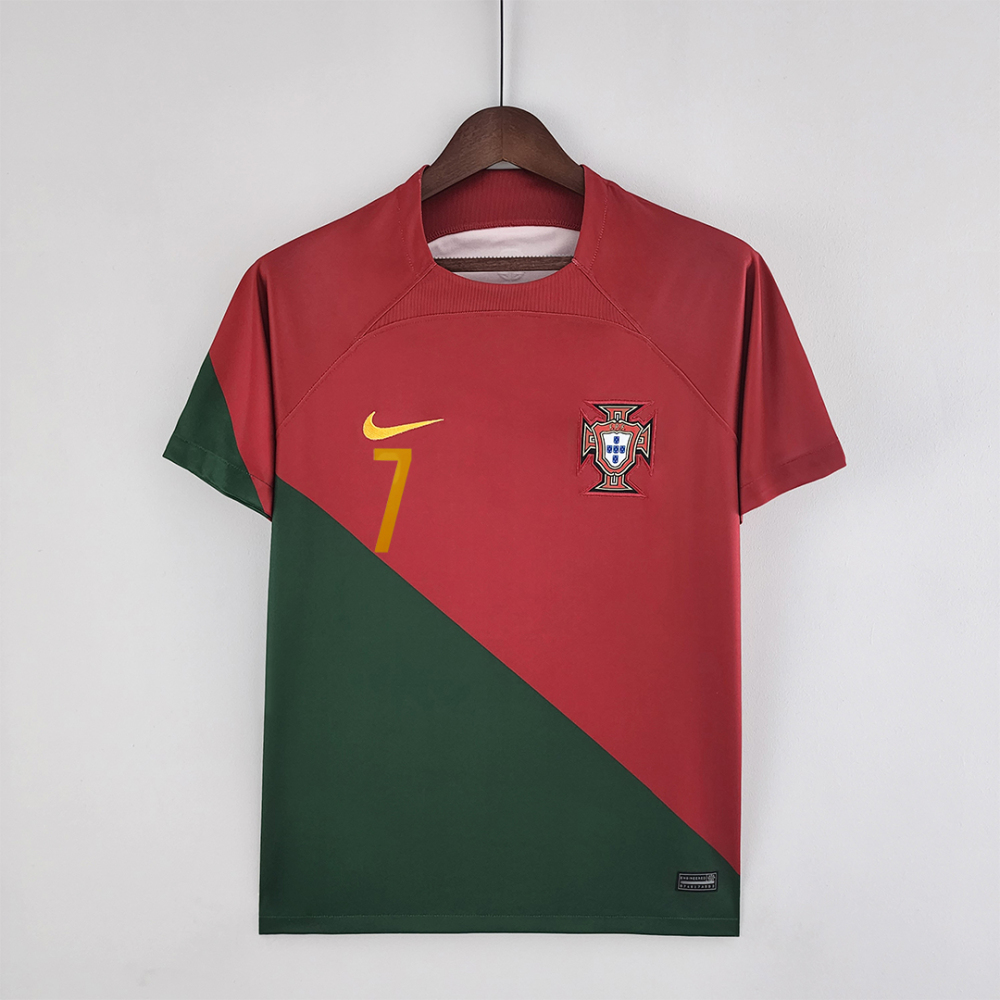 2022 Portugal Ronaldo#7 World Cup Home Fan Edition Soccer Jersey