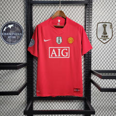 07-08 Manchester United Home Retro Jersey