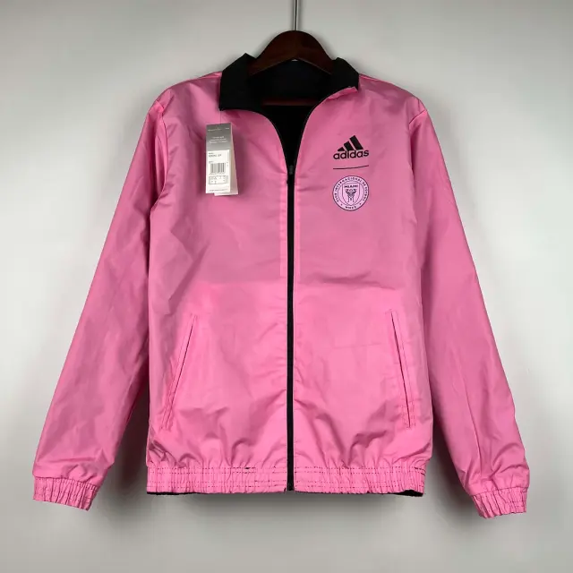 2023/2024 Inter Miami Reversible Windbreaker（black-pink）Soccer Jersey 1:1 Thai Quality