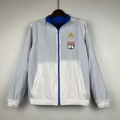 2023/2024 Lyon Reversible Windbreaker（Blue-white）Soccer Jersey 1:1 Thai Quality