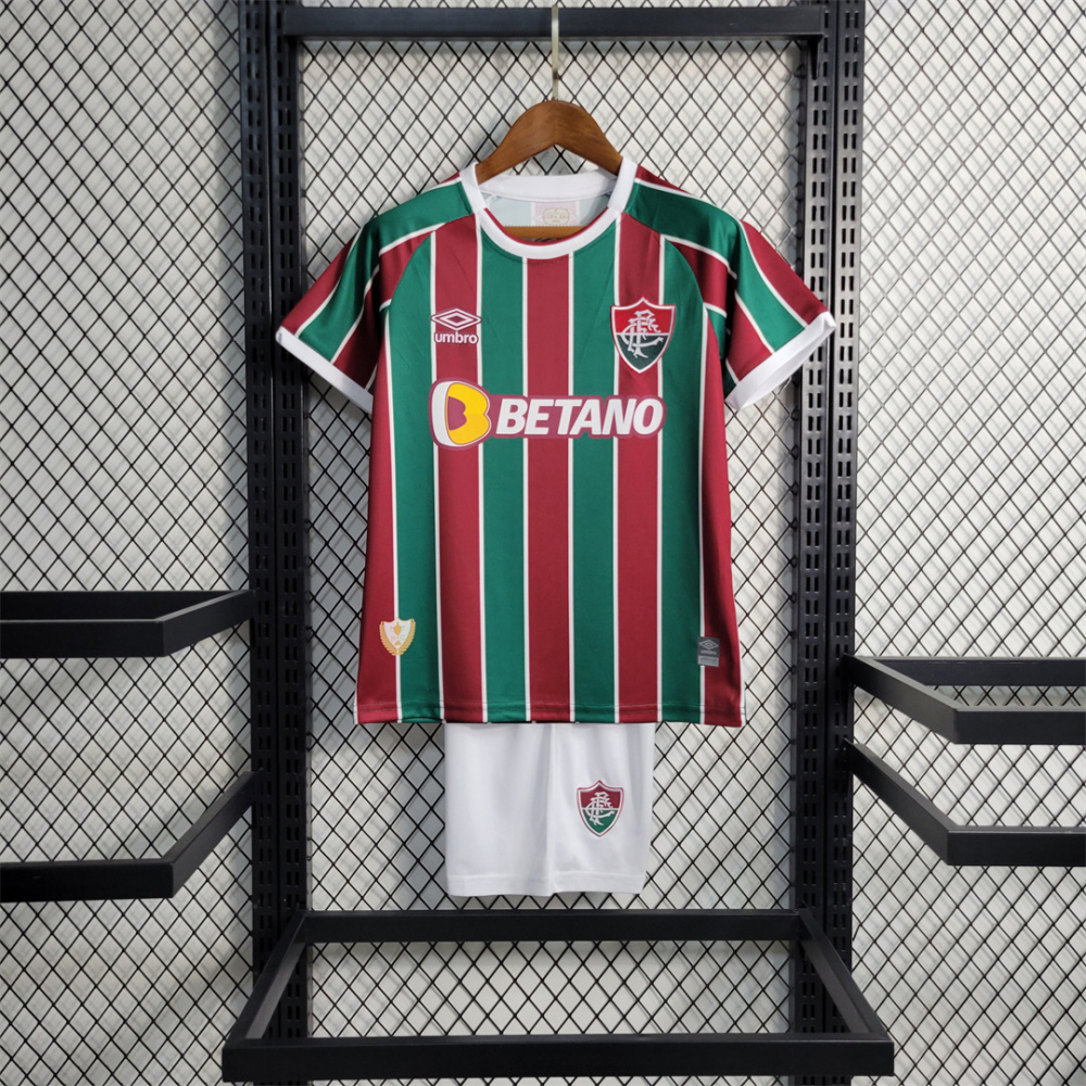 23-24 Fluminense FC Home Kids Kit Jersey+Shorts