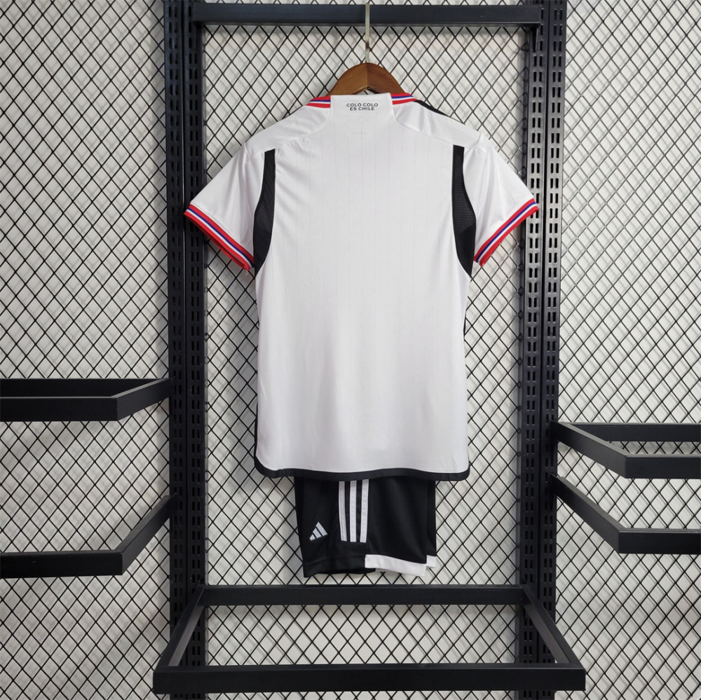 2023-24 Colo Colo Home Kids Kit Jersey+Shorts