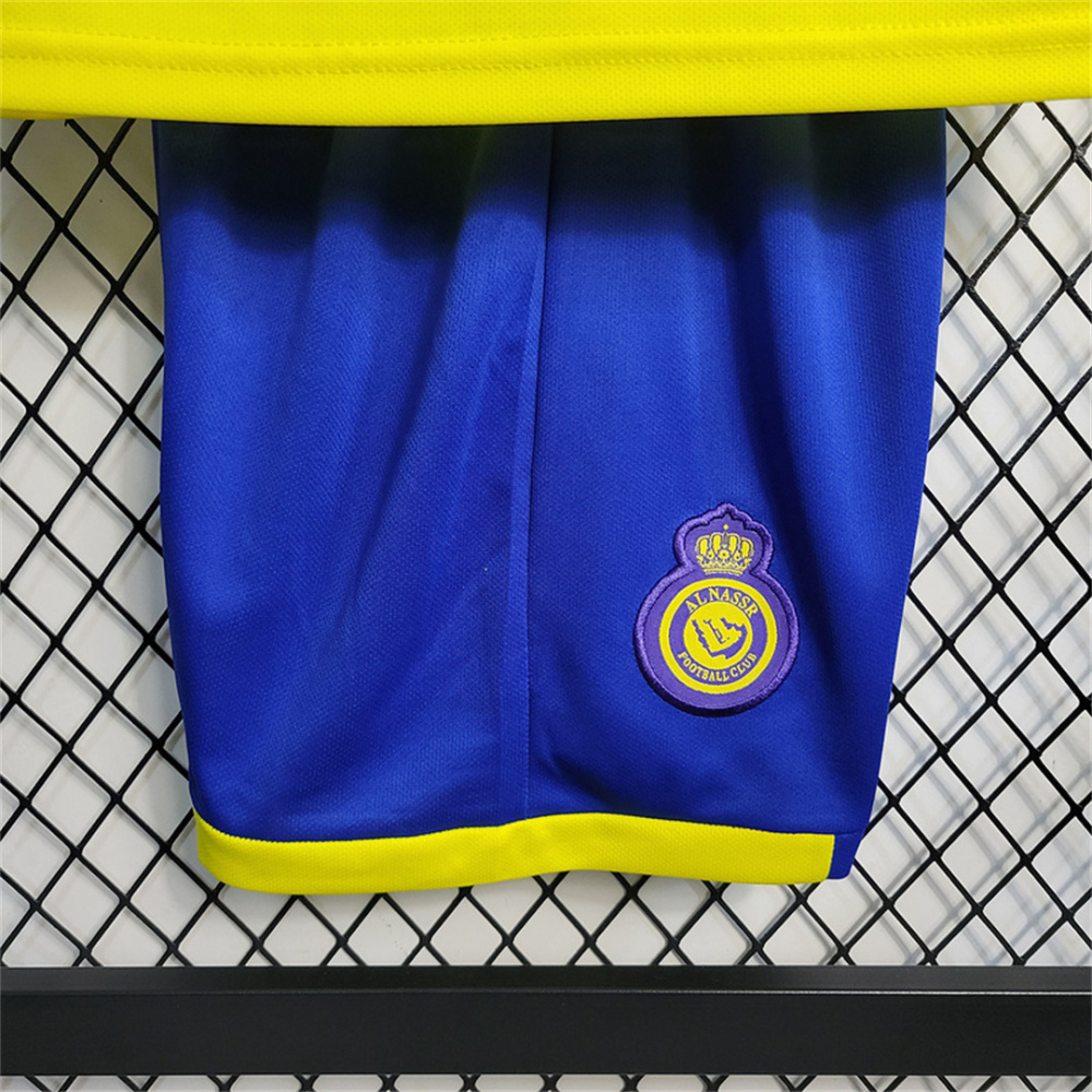22-23 Al-Nassr Victory Home Kids Kit Jersey+Shorts
