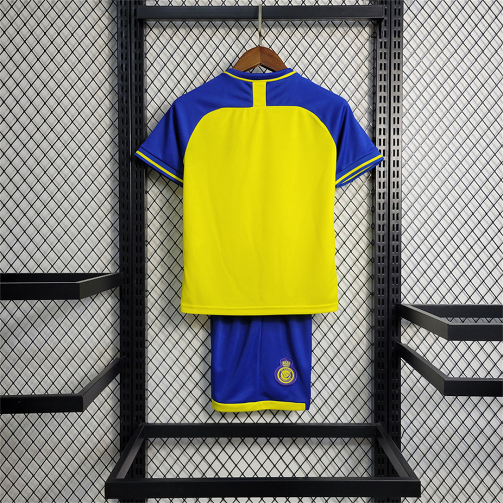 22-23 Al-Nassr Victory Home Kids Kit Jersey+Shorts