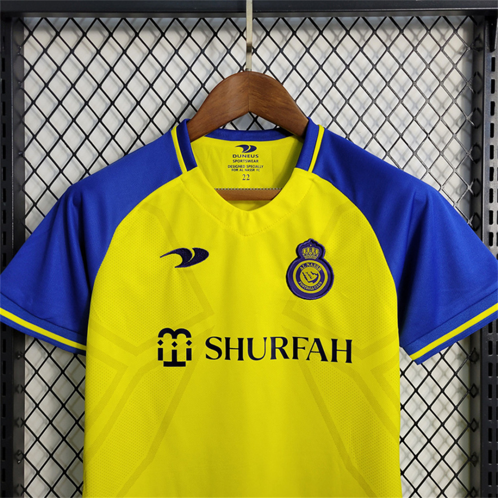 22-23 Al-Nassr Victory Home Kids Kit Jersey+Shorts