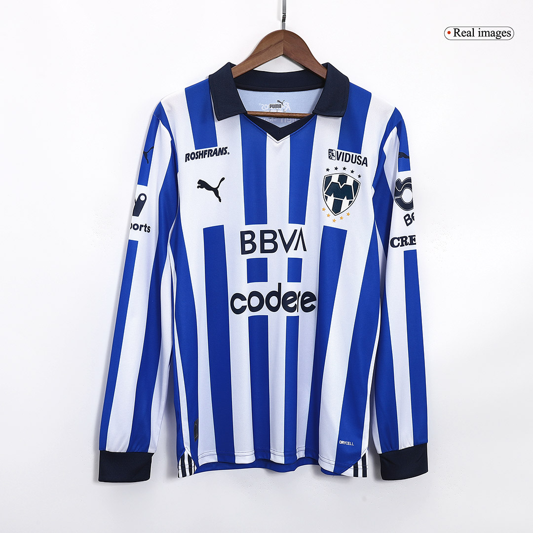 23-24 Monterrey Home Jersey Long Sleeve Fan Version