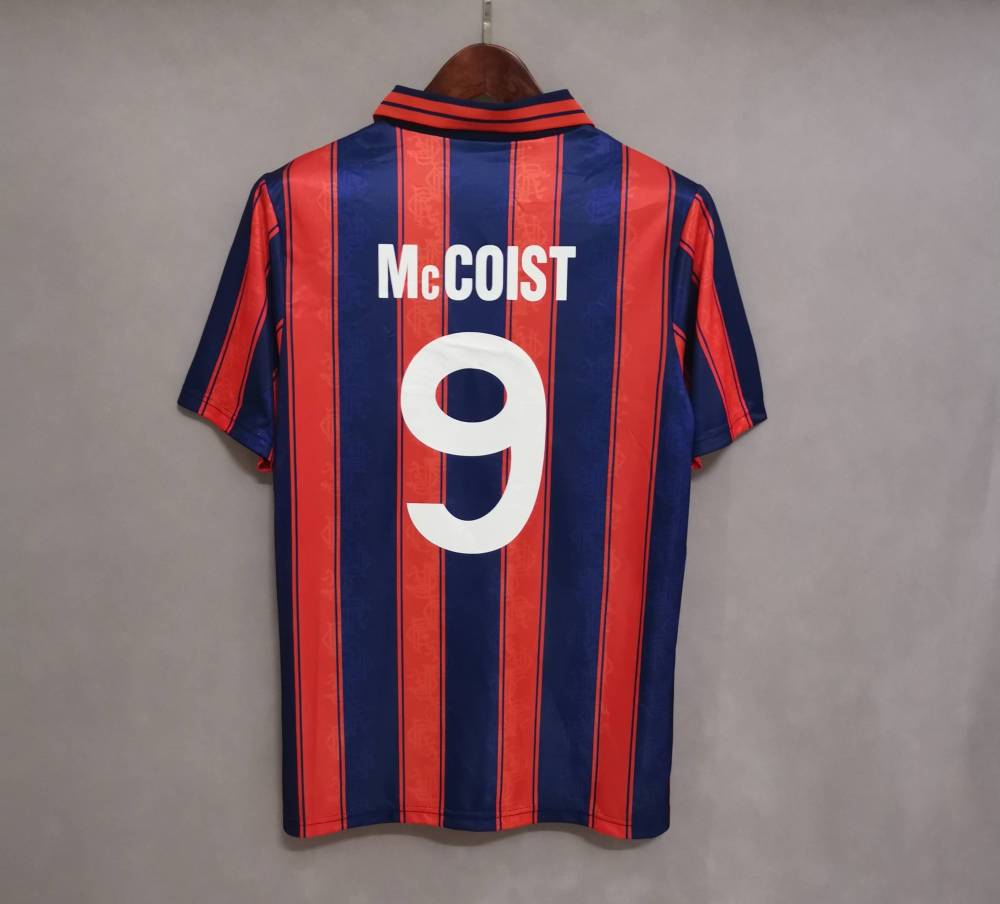 1993-94 Glasgow Rangers Away Soccer Retro Jersey