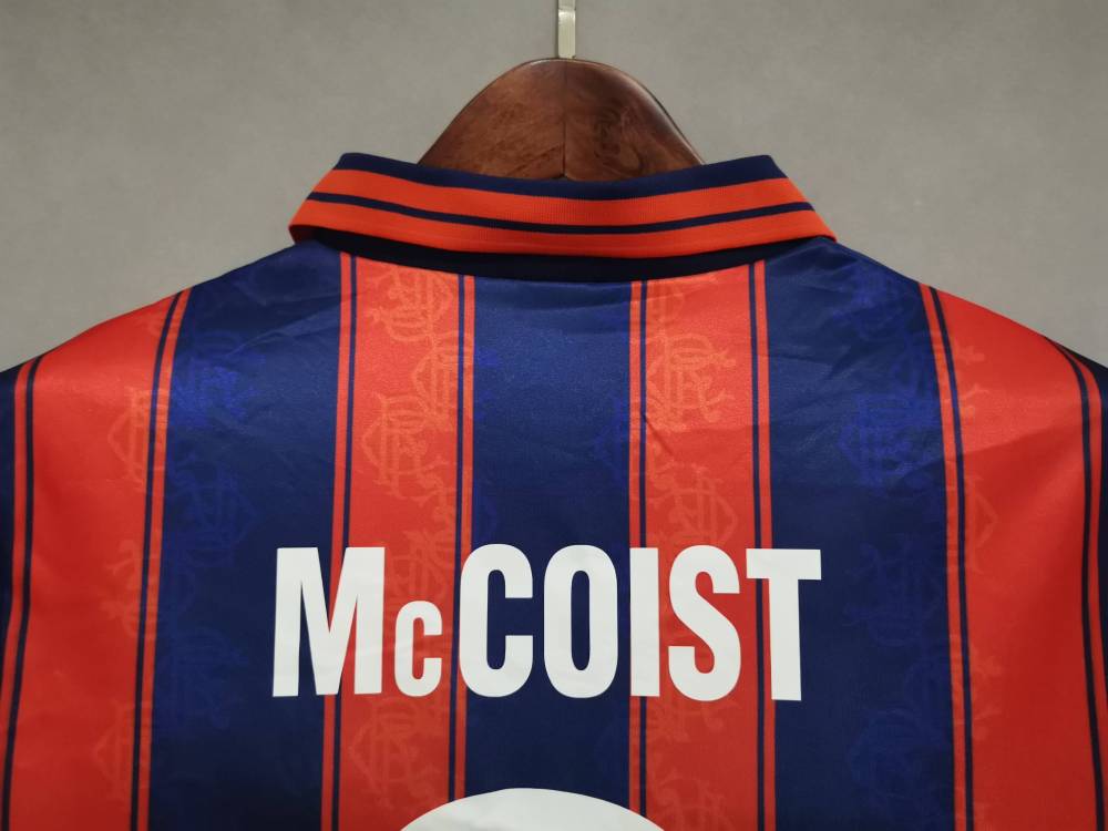 1993-94 Glasgow Rangers Away Soccer Retro Jersey