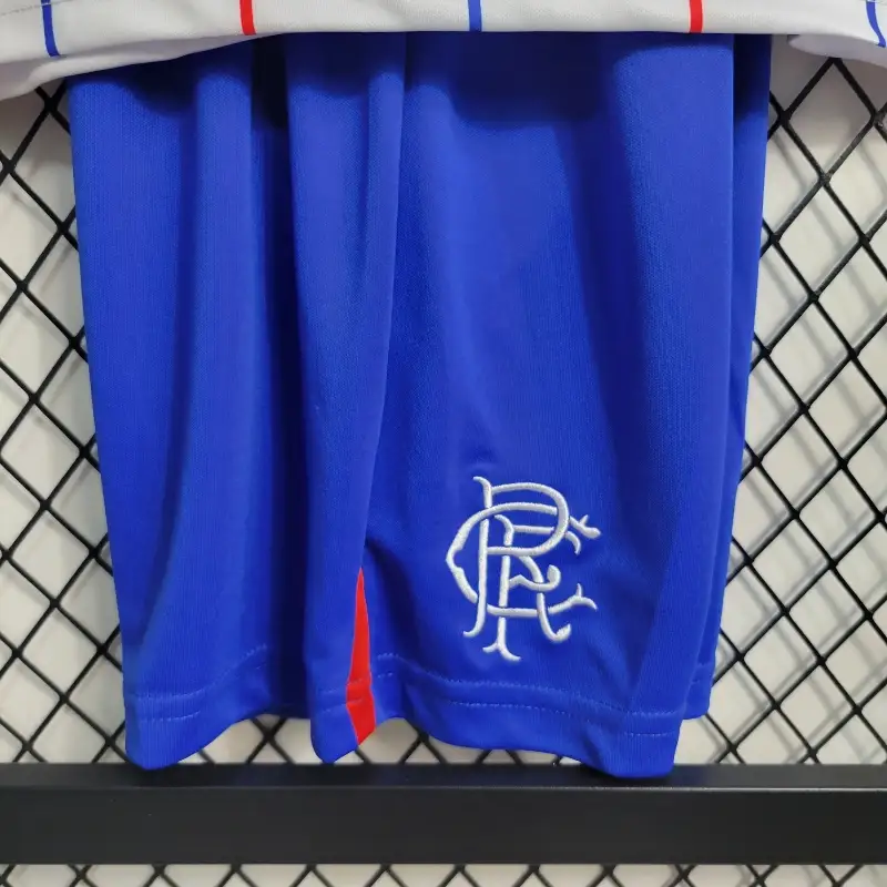 23-24 Glasgow Rangers Away Soccer Kids Kit Jersey+Shorts