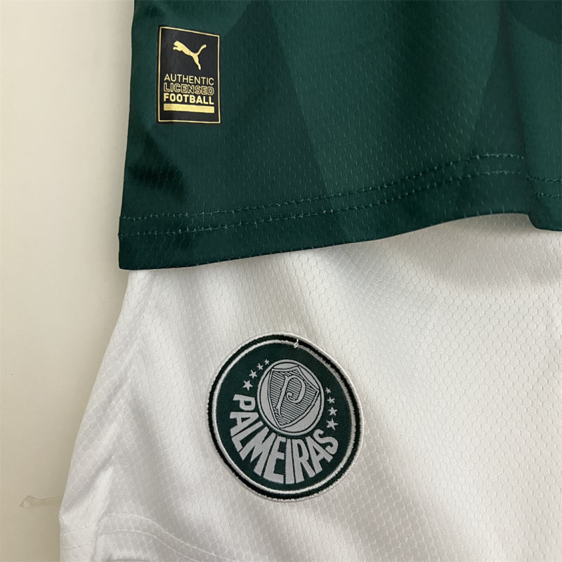 23-24 SE Palmeiras Home Kids Kit Jersey+Shorts