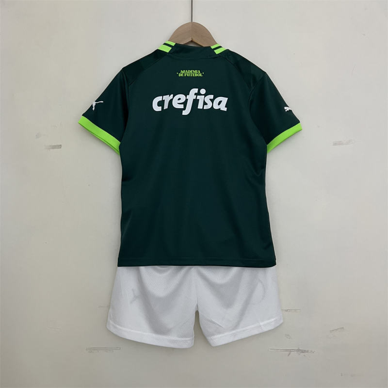 23-24 SE Palmeiras Home Kids Kit Jersey+Shorts