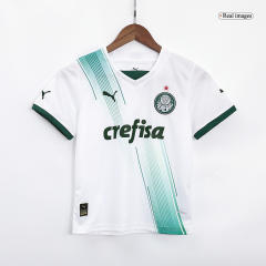 23-24 SE Palmeiras Away Kids Kit Jersey+Shorts