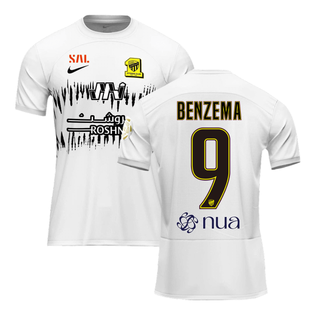 23-24 BENZEMA #9 Al-Ittihad(Jeddah United) Away Jersey Fan Version