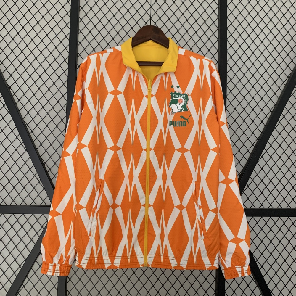 2023/24 Ivory Coast Trench Coat Reversible Windbreaker