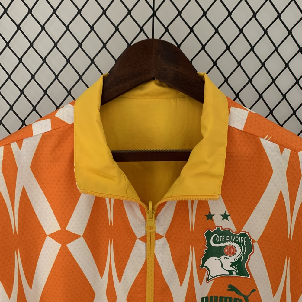 2023/24 Ivory Coast Trench Coat Reversible Windbreaker