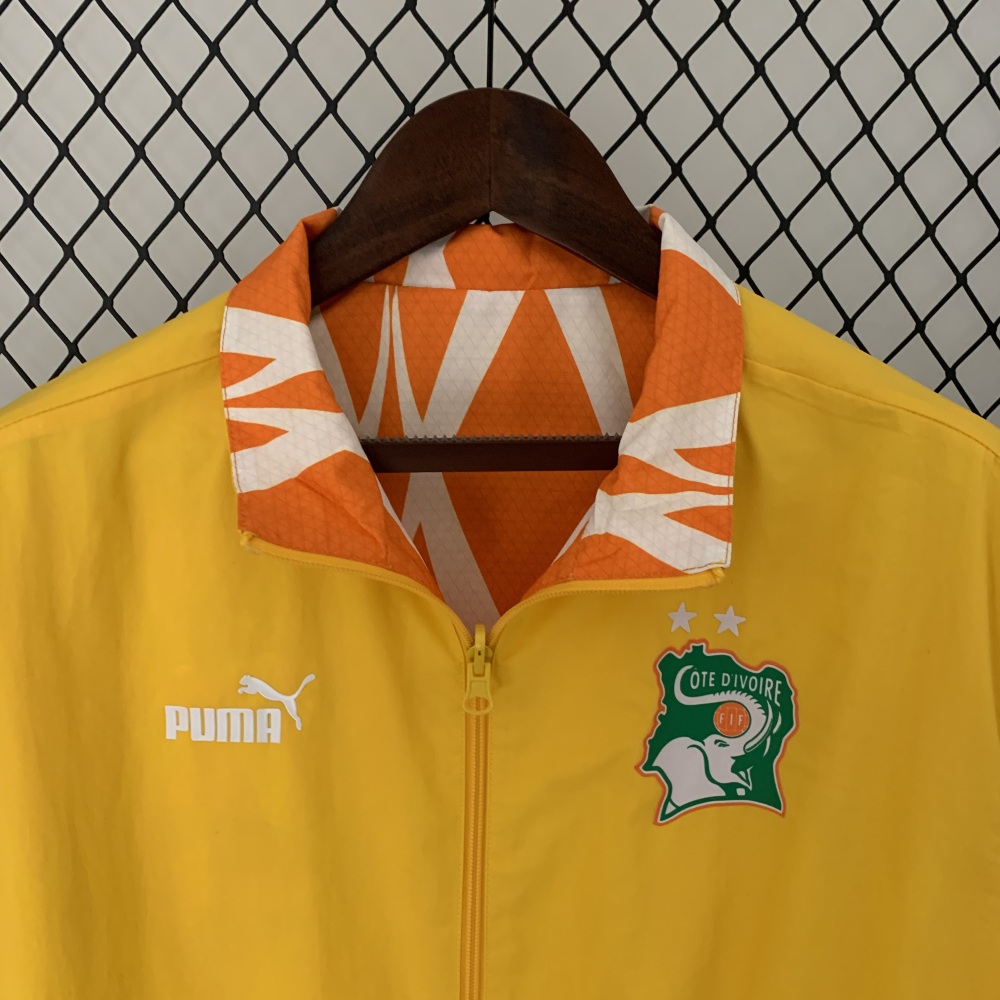 2023/24 Ivory Coast Trench Coat Reversible Windbreaker