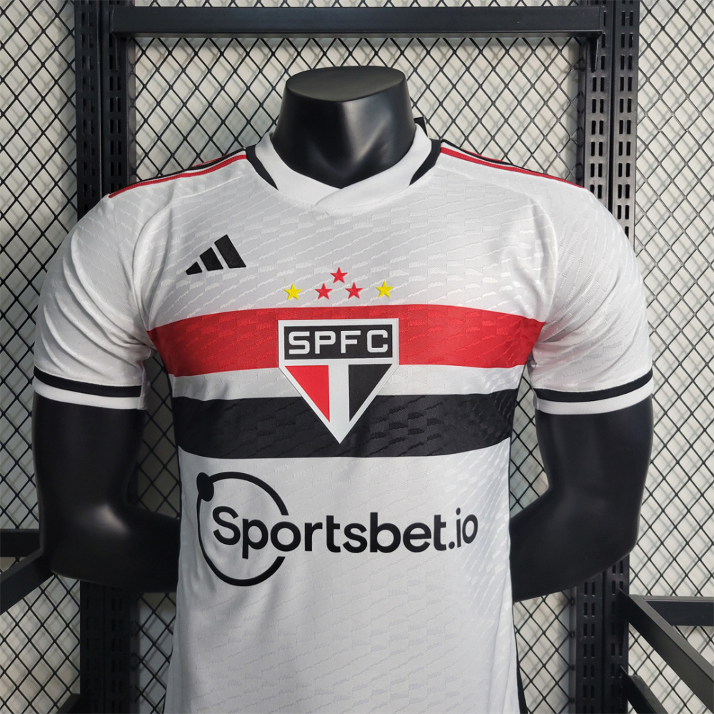 23-24 Sao Paulo FC Home Soccer Jersey Player Edition