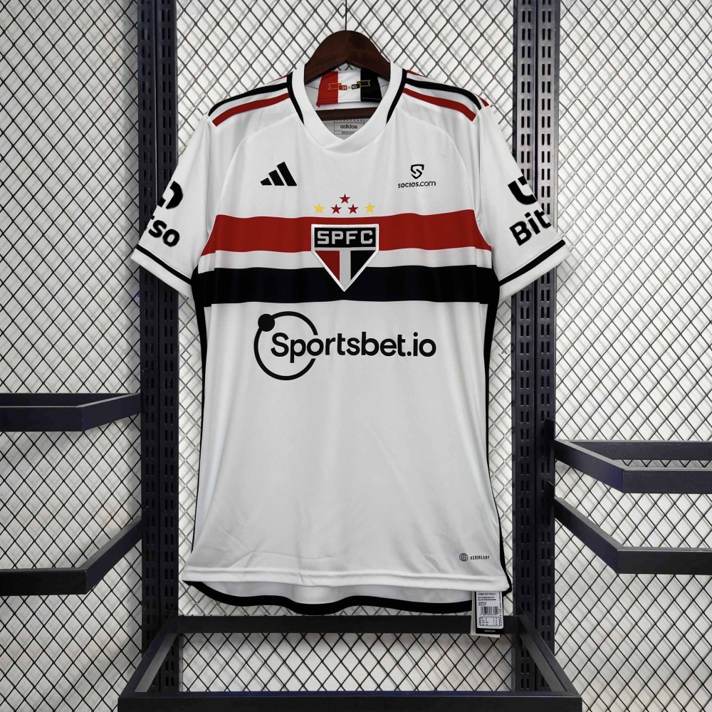 23-24 Sao Paulo FC Home Soccer Jersey