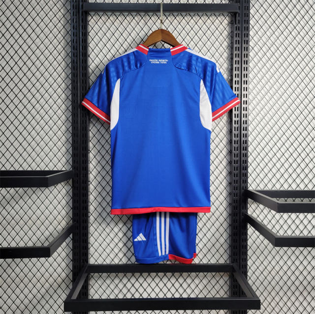 2023-24 Club Universidad de Chile Home Kids Kit Jersey+Shorts