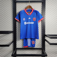 2023-24 Club Universidad de Chile Home Kids Kit Jersey+Shorts
