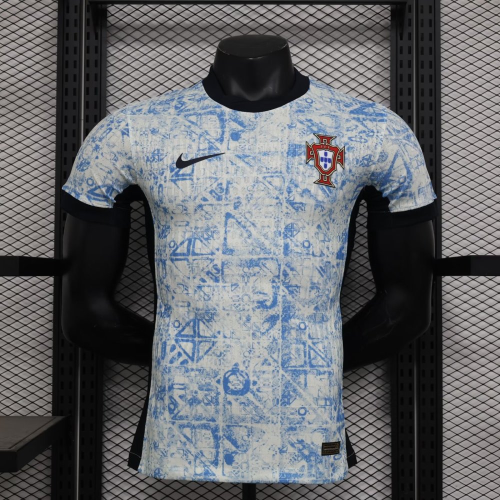2024 Portugal Euro Cup Away Soccer Jersey Player Edition