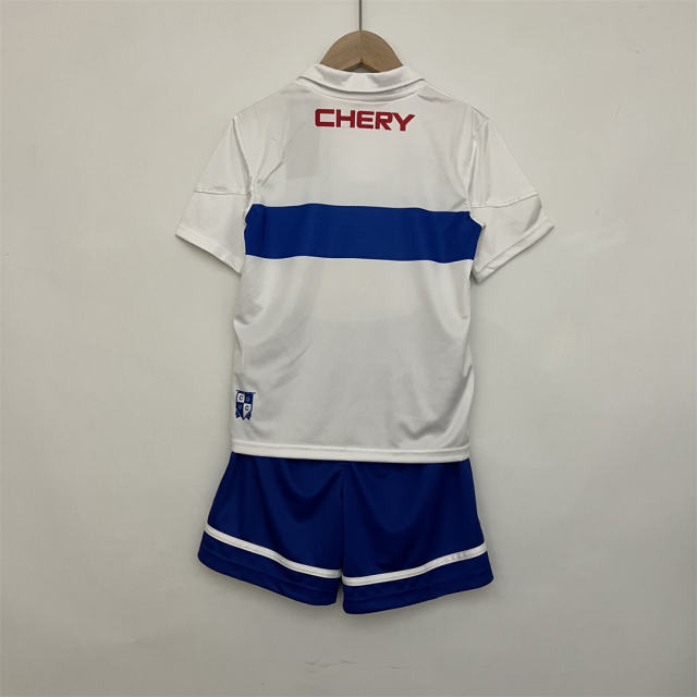 2023-24 Club Universidad de Chile Home Kids Kit Jersey+Shorts