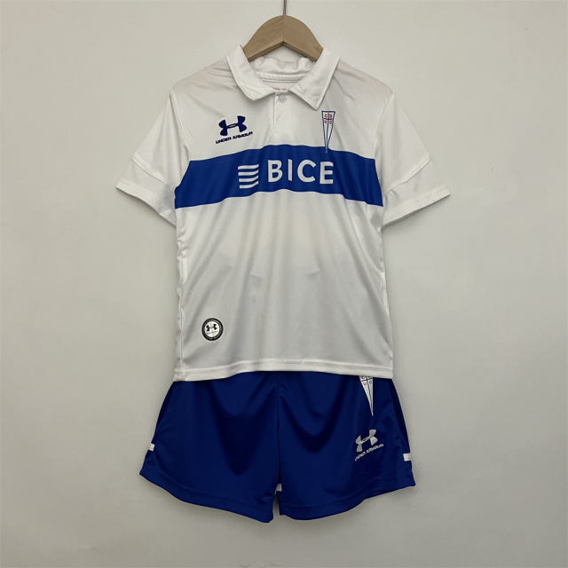 2023-24 Club Universidad de Chile Home Kids Kit Jersey+Shorts