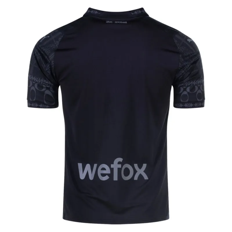 23-24 AC Milan x Pleasures Fourth Away Jersey Black Shirt