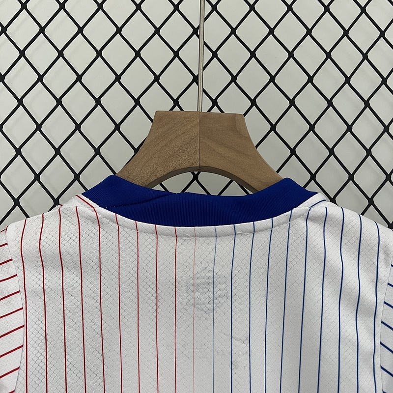 2024 France Euro Cup Away Kids Kit  Jersey+Shorts