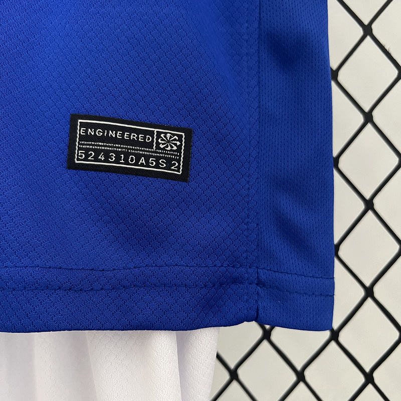 2024 France Euro Cup Home Kids Kit Jersey+Shorts