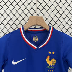 2024 France Euro Cup Home Kids Kit Jersey+Shorts