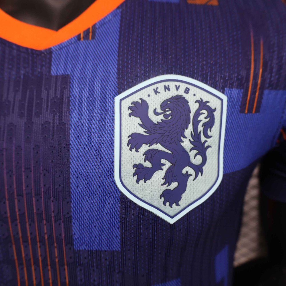 2024 Netherlands Euro Cup Away Jersey Player Version