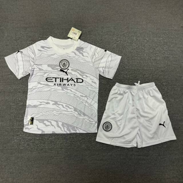 23-24 Manchester City Year of the Dragon Special Edition Kids Kit Jersey+Shorts