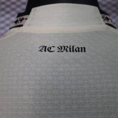 23-24 AC Milan x Pleasures Fourth Away Jersey Beige Shirt Player Version