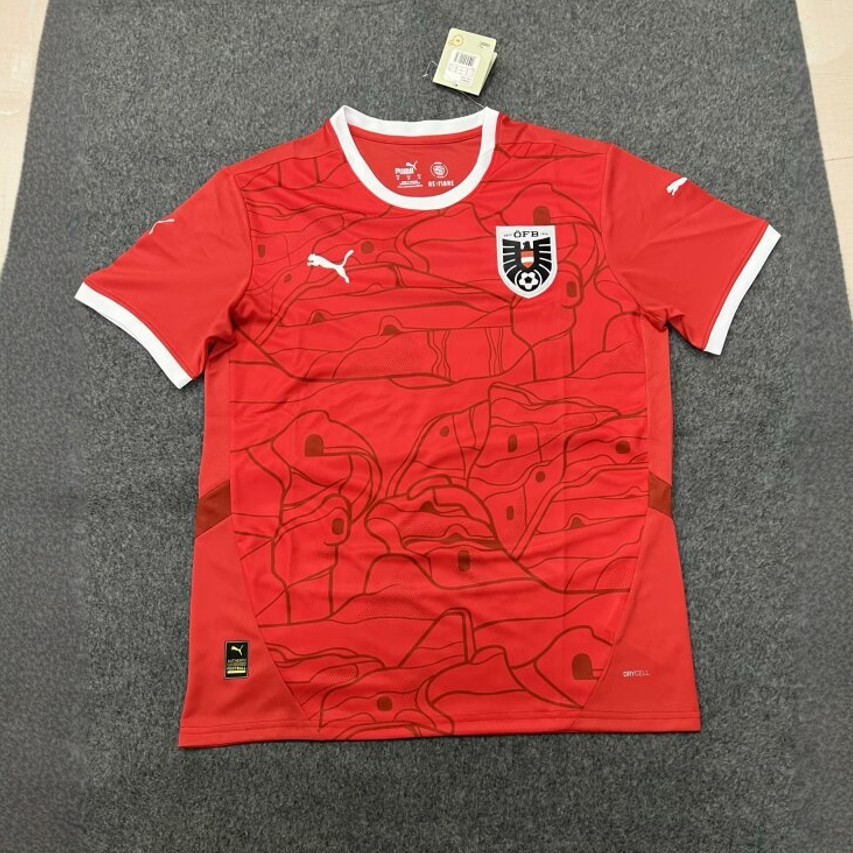 2024 Austria Euro Cup Home Football Jersey