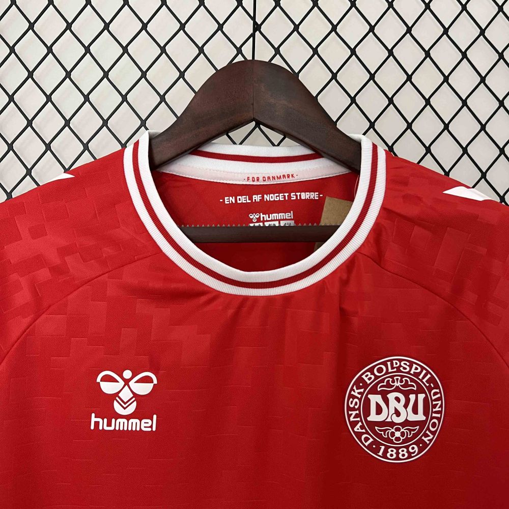 2024 Denmark Euro Cup Home Football Jersey
