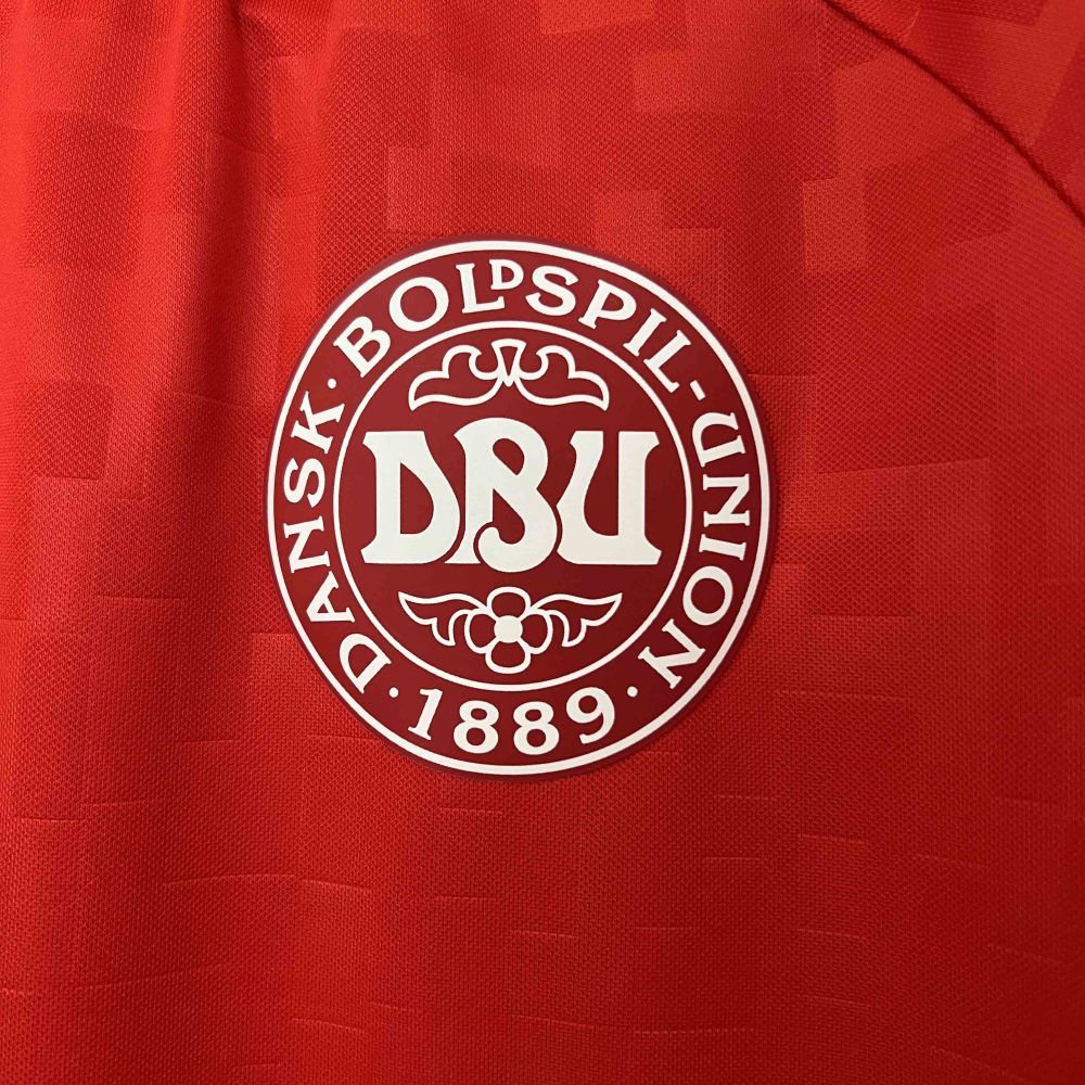 2024 Denmark Euro Cup Home Football Jersey