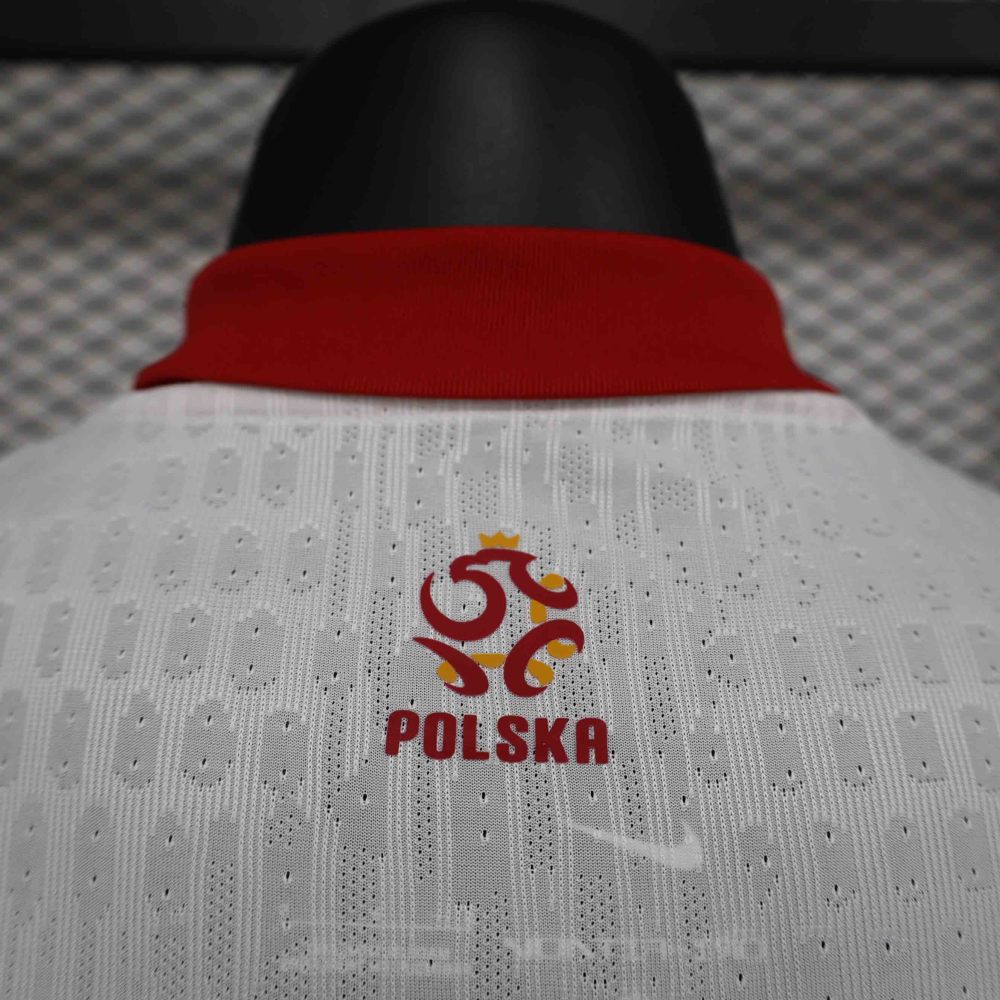 2024 Poland Euro Cup Home Football Jersey Player Version