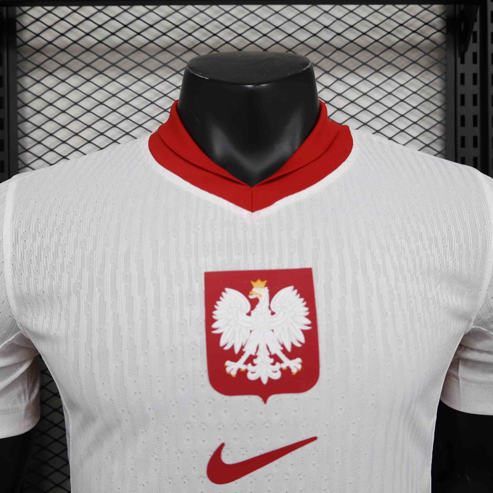 2024 Poland Euro Cup Home Football Jersey Player Version