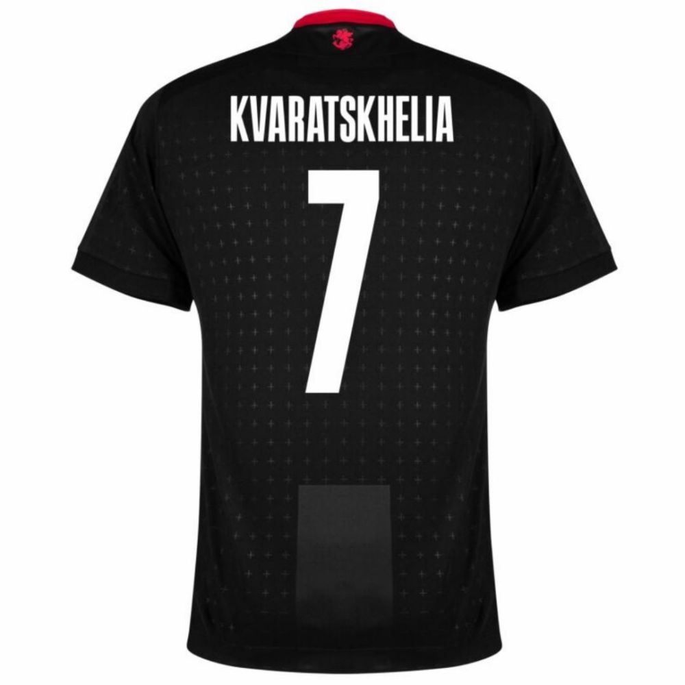 KVARATSKHELIA #7 Georgia Euro Cup Away Football Jersey 2024