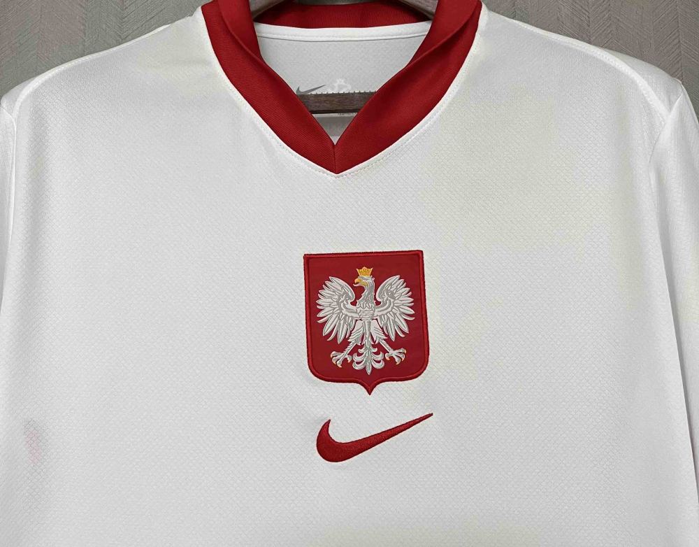 2024 Poland Euro Cup Home Football Jersey